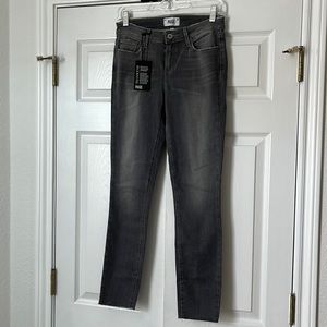 Paige denim grey jeans. New with tag. Verdugo ankle. Size 28. Raw hem.